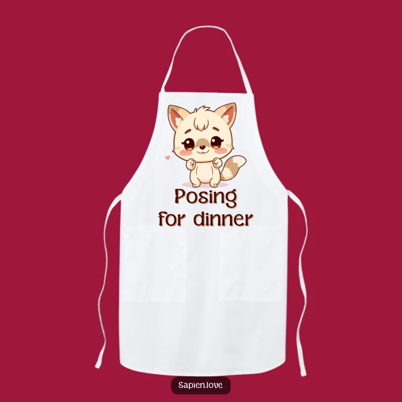Funny Animal Character Pose Apron - Cook with Charming Flair