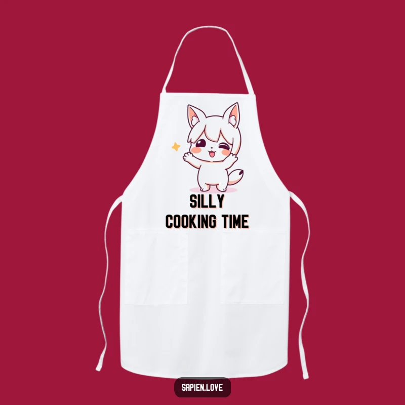 Funny Animal Ears Character Apron - Cook with Silly Flair