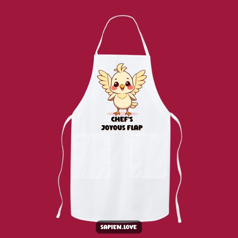 Funny Bird Joy Apron: Cook with Avian Cheer - Kitchen Gift