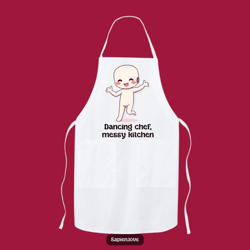 Funny Dancing Figure Apron: Silly Rhythm Chef Perfect Gift