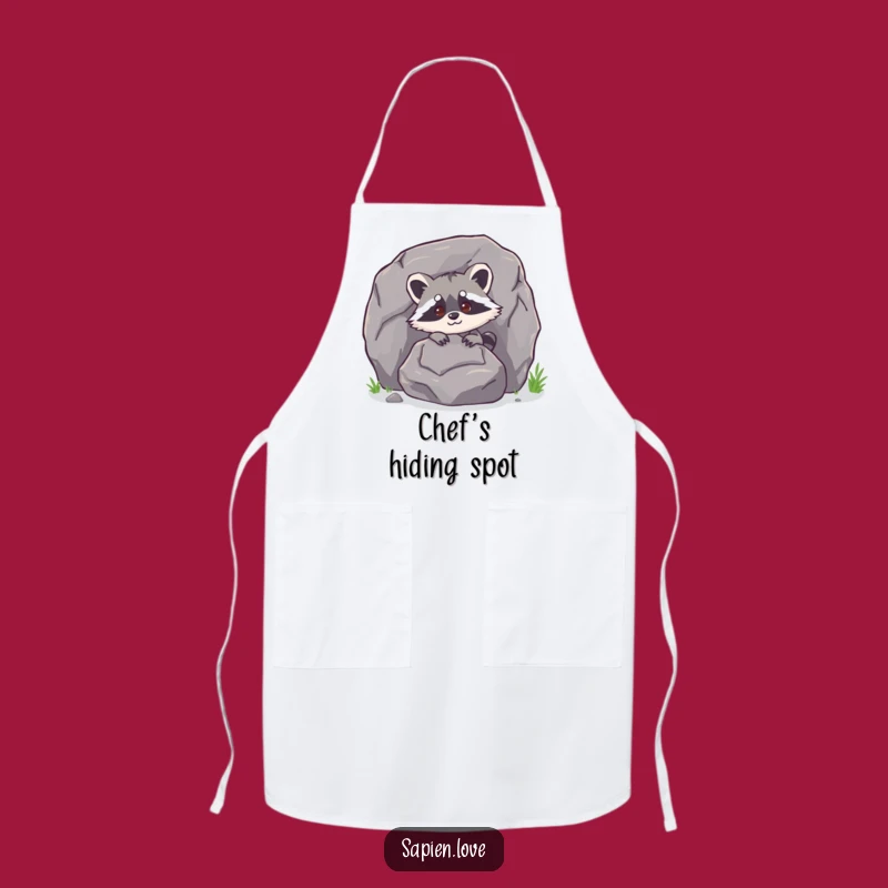 Funny Raccoon Apron: Mischief in the Kitchen - Chef Gift