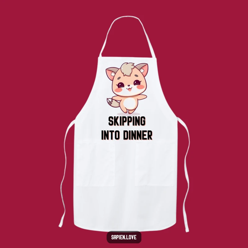 Funny Animal Character Skipping Apron - Cook with Joyful Flair