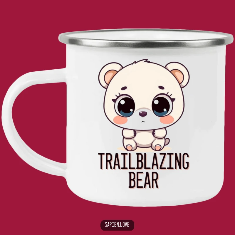Funny Bear Explorer Camping Mug: Fuel Your Adventures with Curious Charm