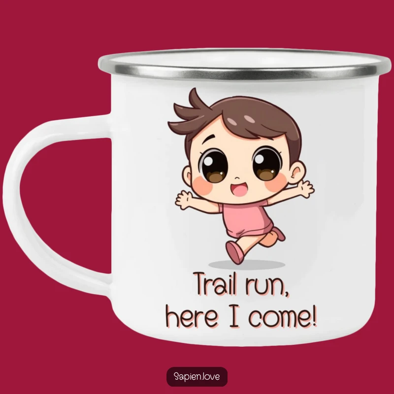 Funny Kawaii Adventure Mug: Durable Fun with an Excited Character