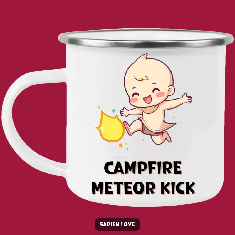 Funny Meteor Kicker Camping Mug: Fuel Your Adventures with Cosmic Kicks