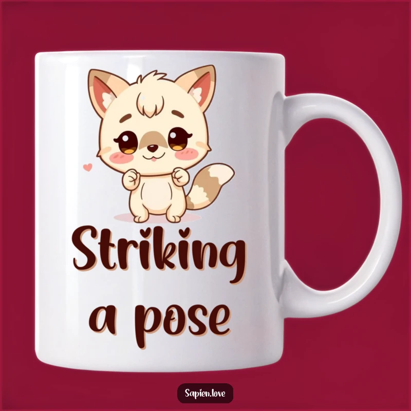 Funny Animal Character Pose Mug - Charming Humor Gift for Everyone