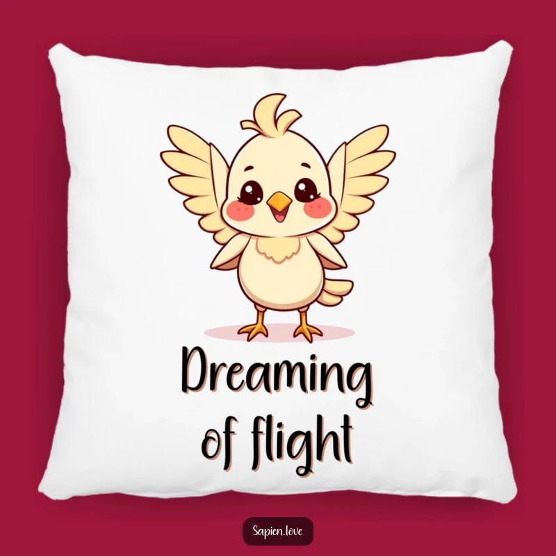 Funny Bird Joy Pillow: Cozy Wings of Cheer - Gift of Comfort