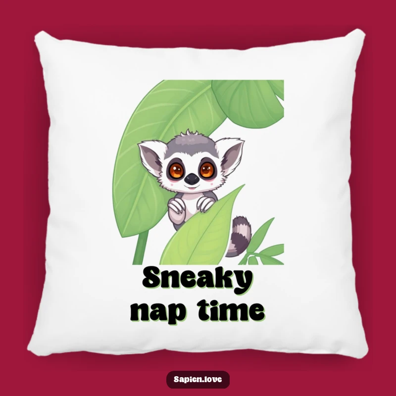 Funny Kawaii Lemur Pillow: Shy Comfort for Your Space