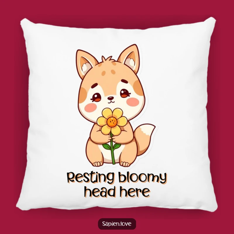 Funny Soft Pillow - Cute Animal Flower Accent Cushion Gift