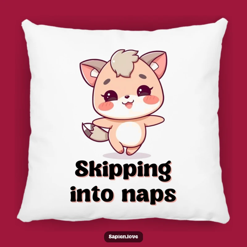 Funny Animal Character Skipping Pillow - Soft Comfort for Joyful Spaces