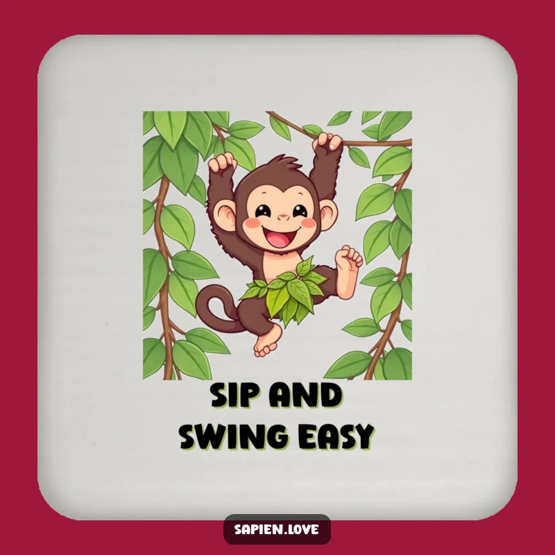 Funny Kawaii Primate Coasters: Jungle Fun for Your Drinks