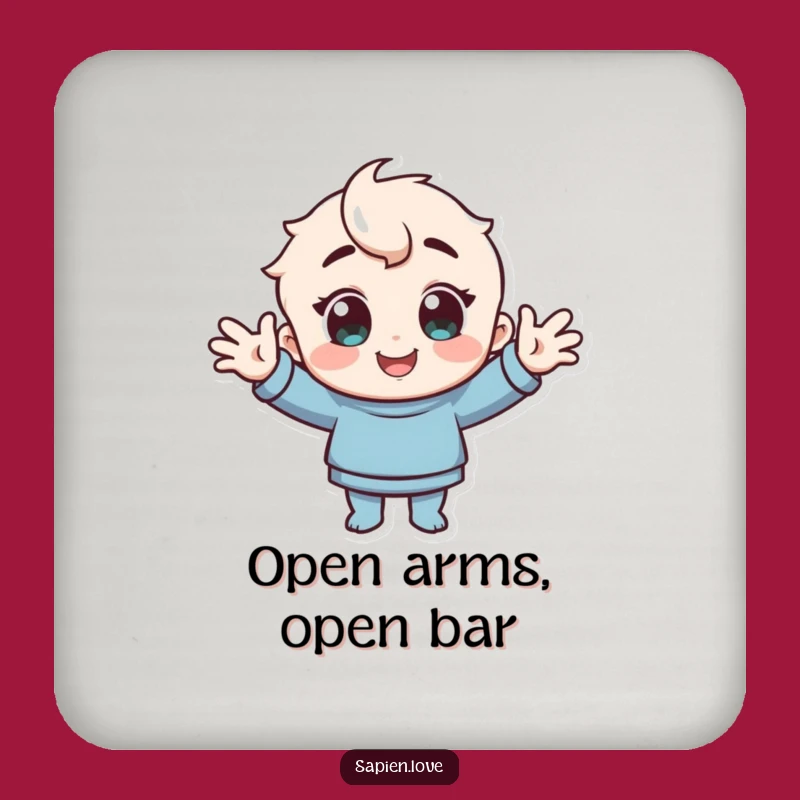 Funny Warm Welcome Coasters: Protect Surfaces with Cheerful Flair