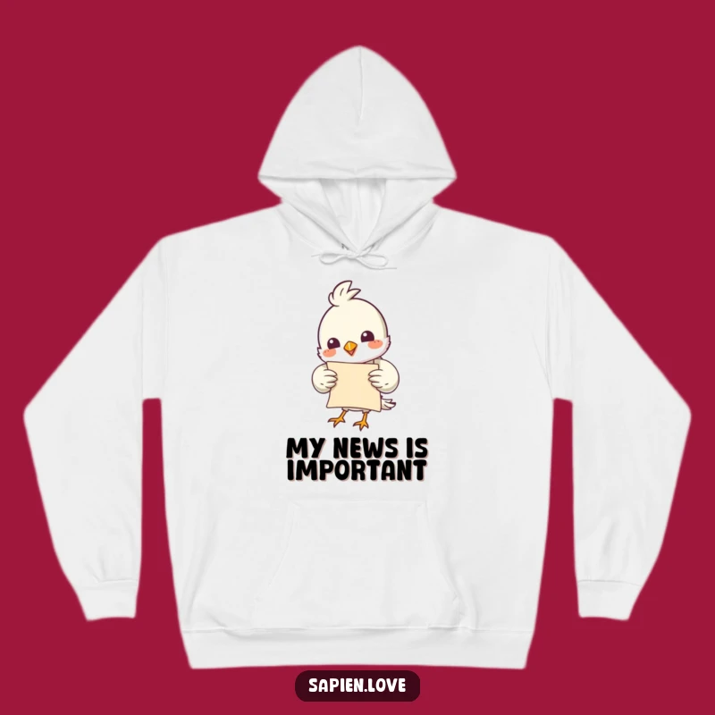 Cozy Funny Bird Scroll Hoodie: Warmth and Laughter in One Hilarious Design