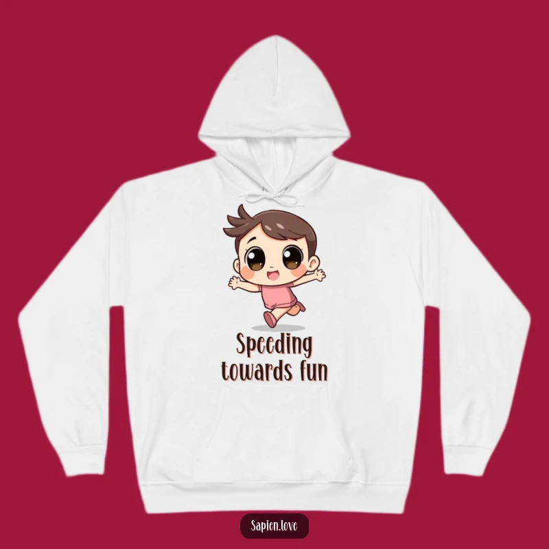 Funny Kawaii Cozy Hoodie: Warm Comfort with an Energetic Character Design