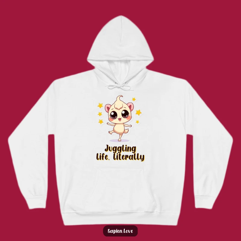 Funny Star Juggler Hoodie: Playful Creature Cozy Perfect Gift