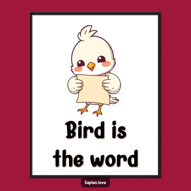 Free Printable Funny Bird Wall Art - Humorous Downloadable Home Decor