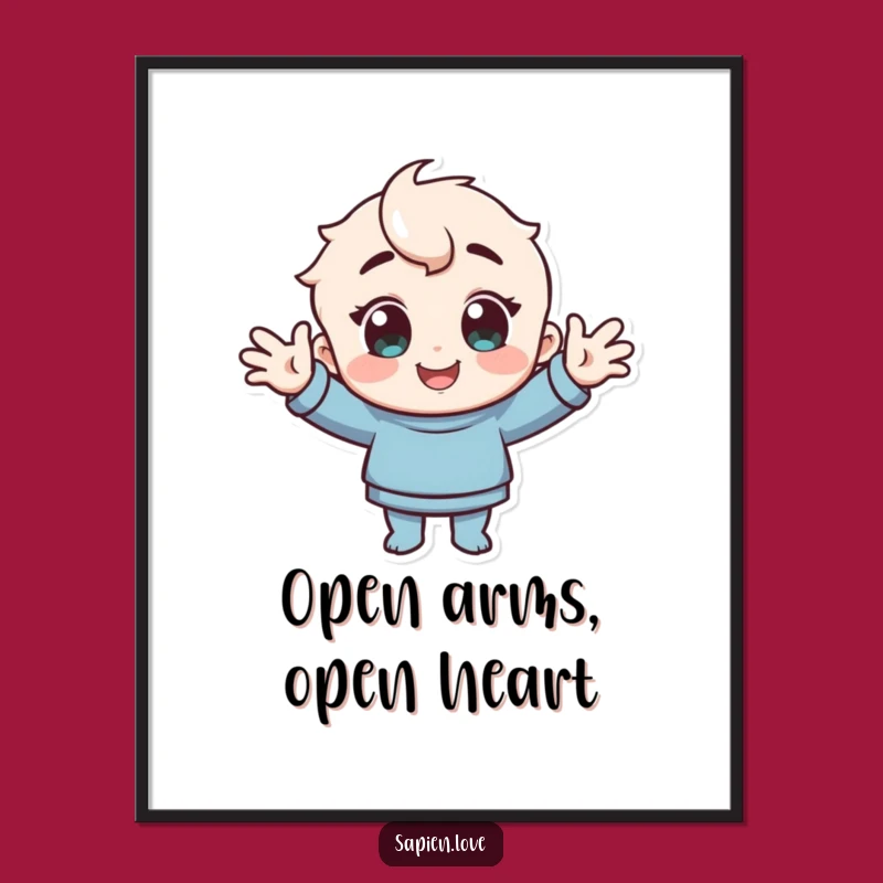 Funny Free Printable Wall Art: Cheerful Welcoming Character Humorous Downloadable Decor