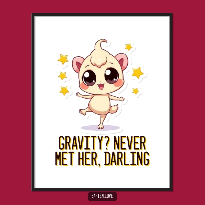 Free Printable Wall Art: Whimsical Star Juggler Poster - Downloadable Decor