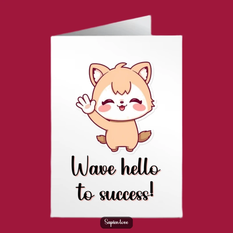 Free Printable Congrats Card: Animal Whimsy Waves Congratulations!