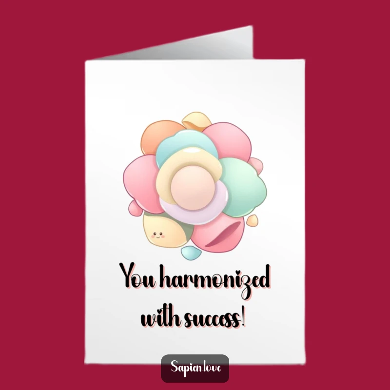 Free Printable Congrats Card: Organic Shapes Celebrate - Downloadable