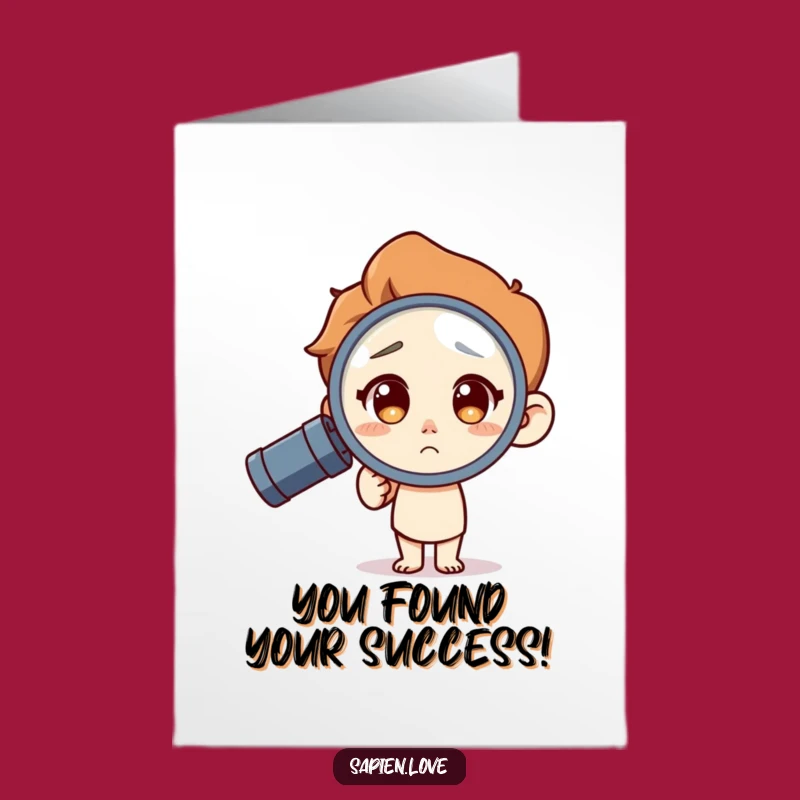 Free Printable Funny Congrats Card: Magnifying Your Amazing Achievement!