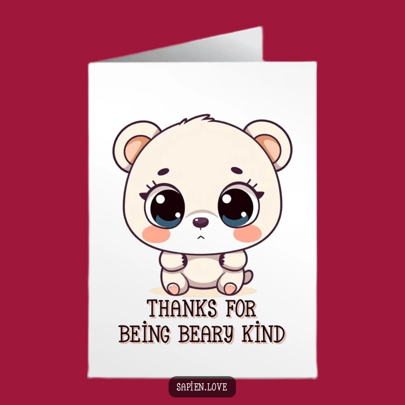 Free Printable Curious Bear Thank You Card: Funny Downloadable Gift for Appreciation