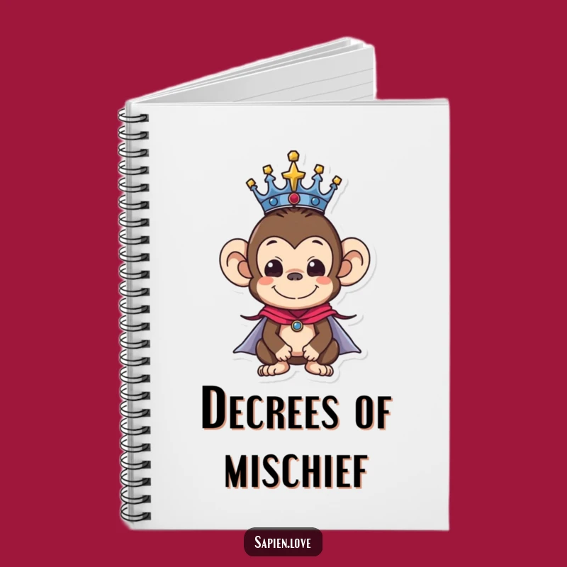 Funny Monkey King Notebook: Regal Journal for Royal Thoughts & Ideas