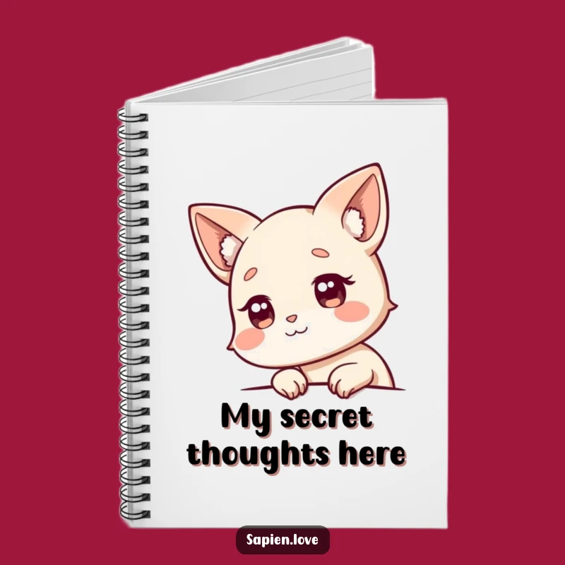Funny Journal - Curious Animal Ears Character Notebook for Ideas Gift