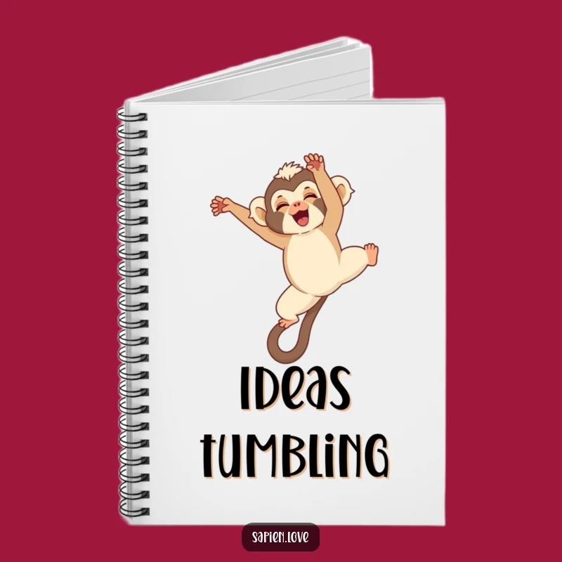 Funny Kawaii Gibbon Notebook - Perfect for Jotting Down Acrobat Ideas