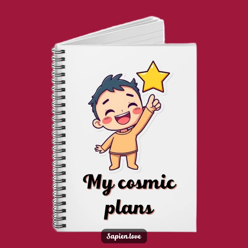 Funny Kawaii Star Notebook: Jot Down Dreams with Delightful Humor