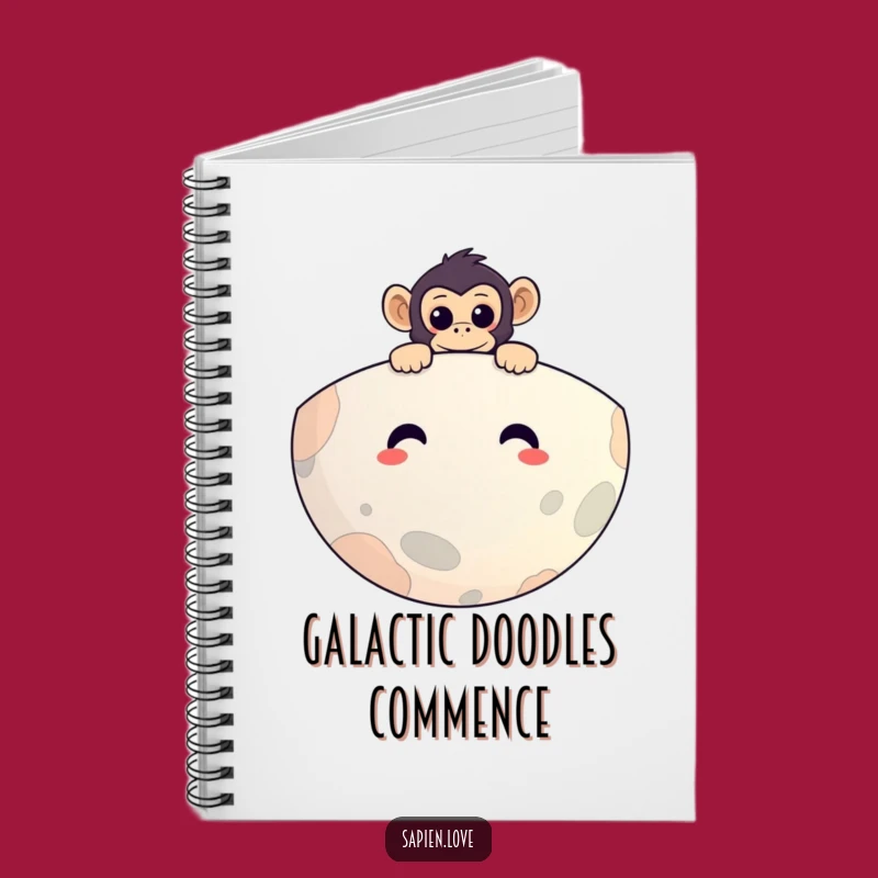 Funny Primate Planet Notebook: Jot Down Ideas With This Humorous Monkey Cover, Perfect Funny Gift