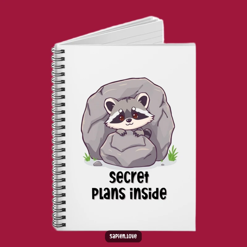 Funny Raccoon Notebook: Jot Down Secrets - Journal Gift