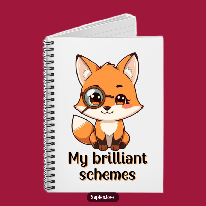 Funny Fox Philosopher Notebook: Wise Journal for Smart Ideas