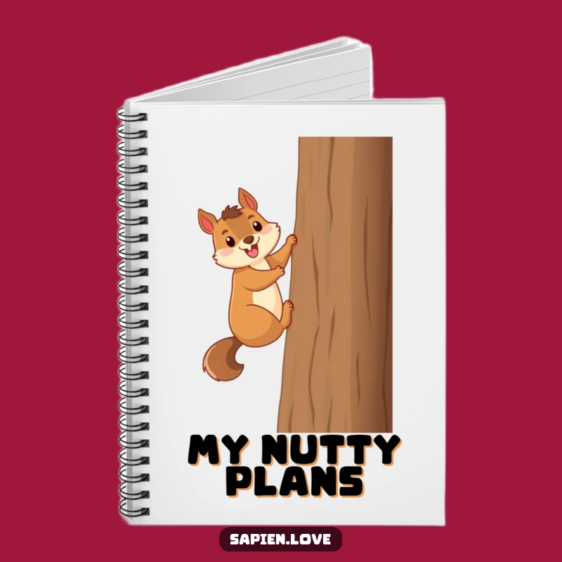 Funny Squirrel Tree Climber Notebook: Jot Down Your Adventures with Humor