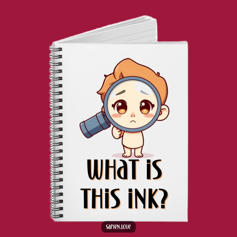 Funny Curious Notebook: Jot Down Ideas with Magnifying Glass Humor