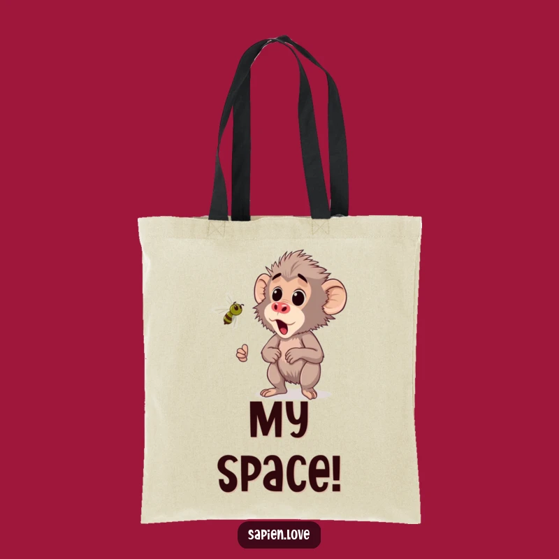 Funny Kawaii Baboon Tote Bag - Carry Your Alarm & Essentials