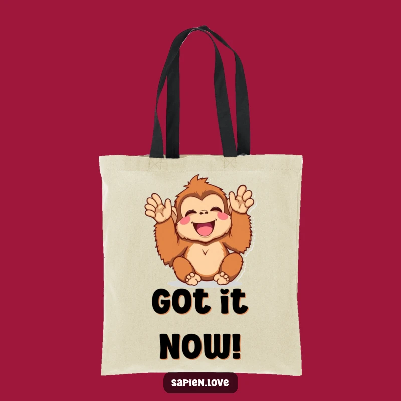 Funny Kawaii Orangutan Tote Bag - Carry Your Joy Everywhere You Go