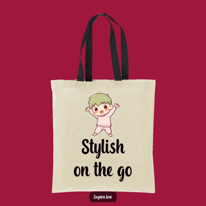 Funny Kawaii Pose Tote Bag: Carry Your Playfulness Humorously