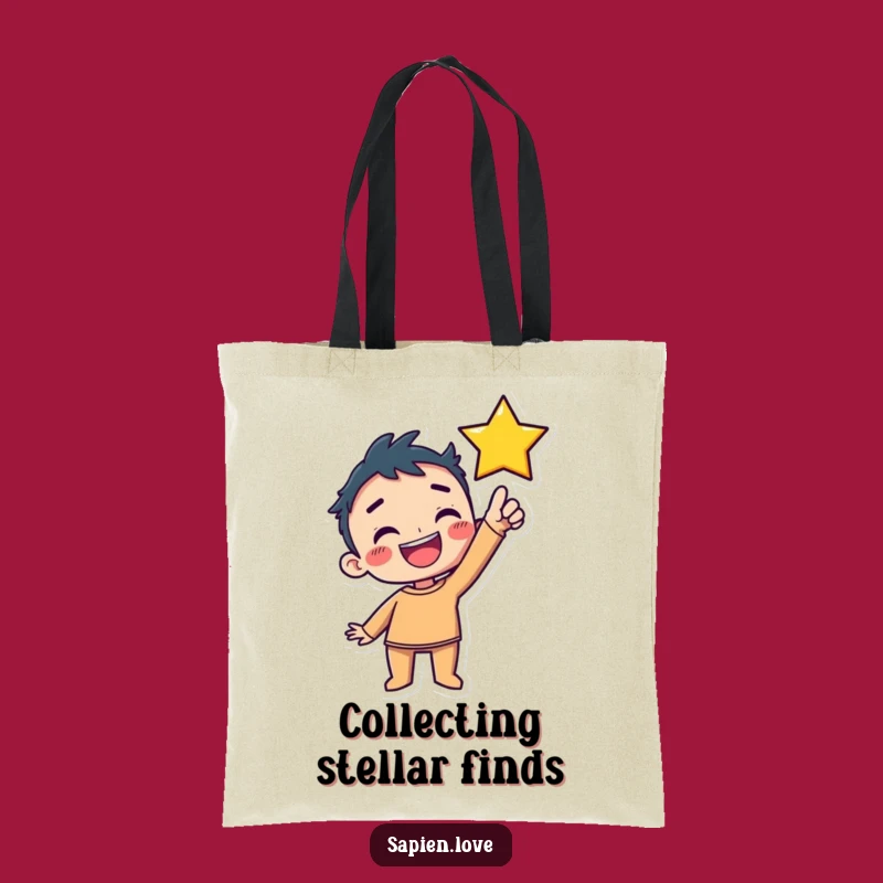 Funny Kawaii Star Tote Bag: Carry Your Dreams & Smiles Humorously