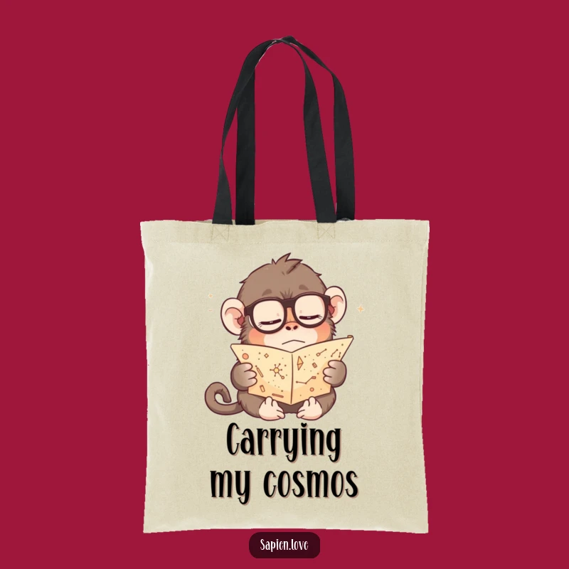 Funny Sleepy Ape Tote Bag: Carry Your Knowledge (and Snacks!)